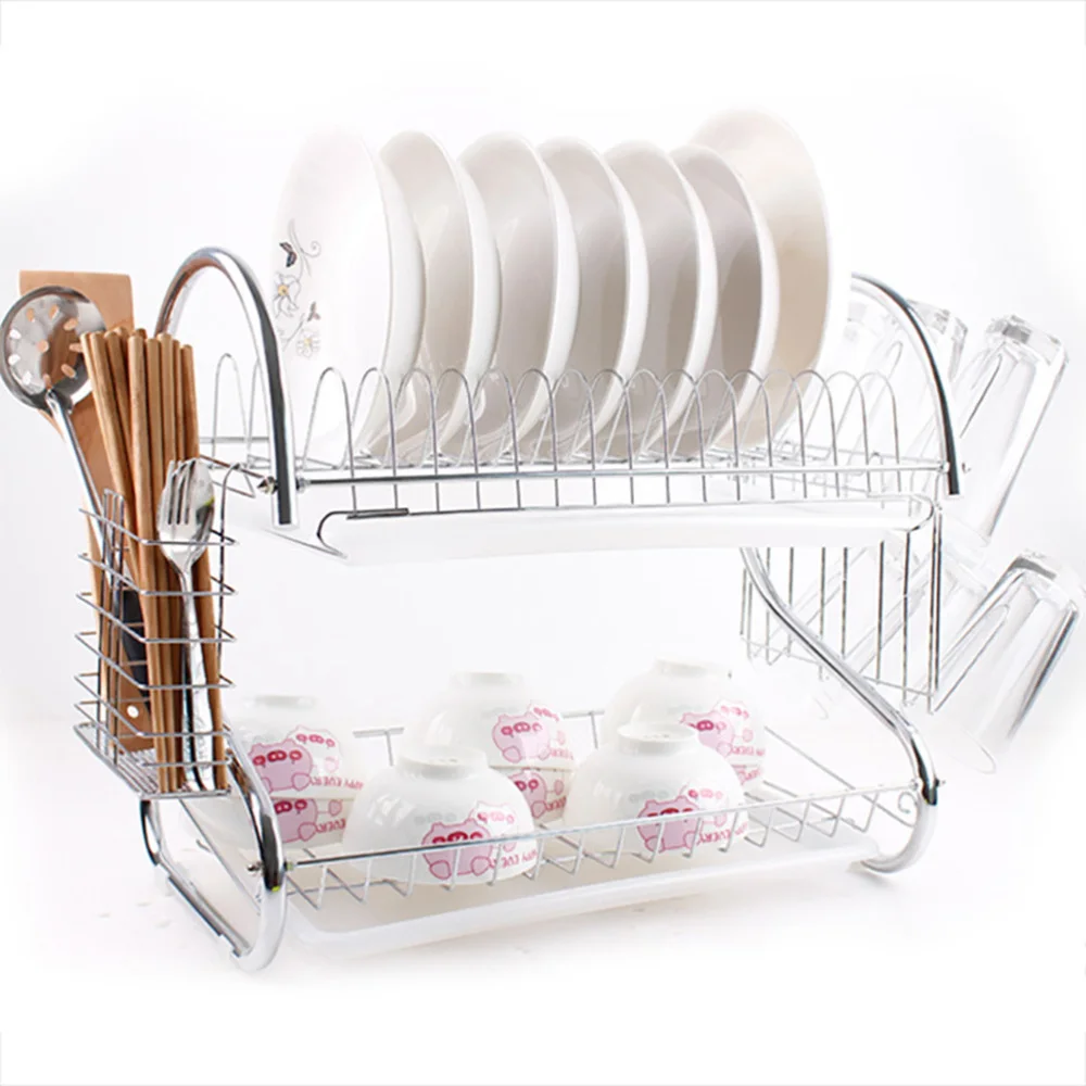 1 Pc Stainless Steel Kitchen Storage Shelf Multifunctional Dish Drain Rack Kitchen Utensil Holder Cup Holder and Dish Drainer fo
1 Pc Stainless Steel Kitchen Storage Shelf Multifunctional Dish Drain Rack Kitchen Utensil Holder Cup Holder and Dish Drainer fo