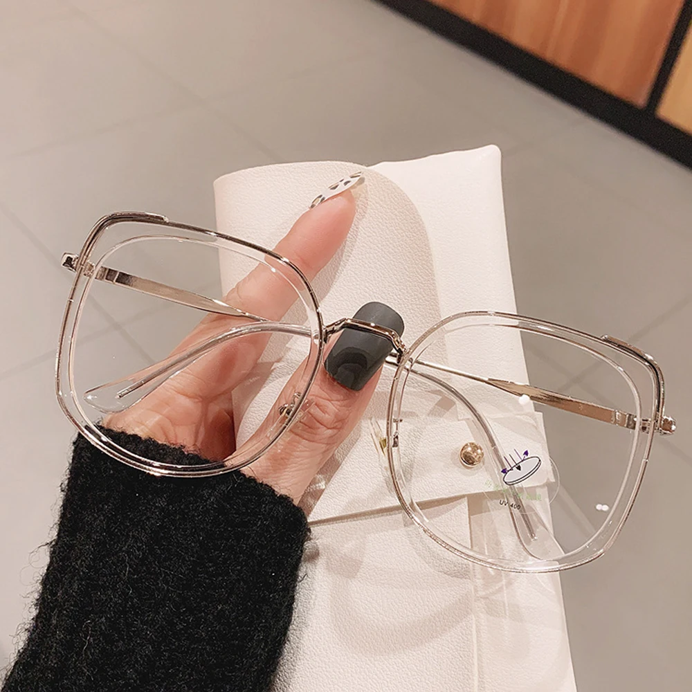 New Oversized Square Frame Anti-blue Light Transparent Glasses Women Men Glasses Blackout Optical Glasses Lenses Computer Goggle
New Oversized Square Frame Anti-blue Light Transparent Glasses Women Men Glasses Blackout Optical Glasses Lenses Computer Goggle