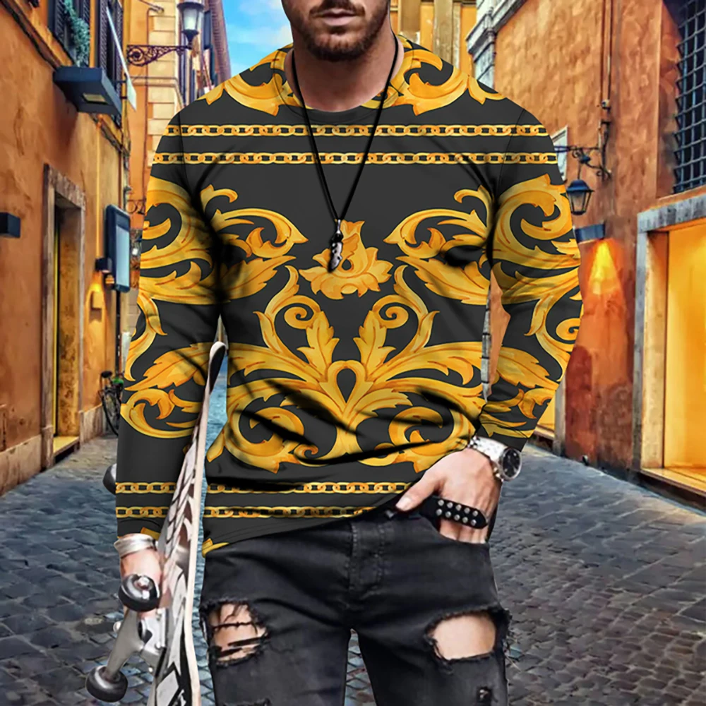 2020 autumn new men's fashion simple long-sleeved O-neck printed T-shirt bottoming shirt retro American casual
2020 autumn new men's fashion simple long-sleeved O-neck printed T-shirt bottoming shirt retro American casual