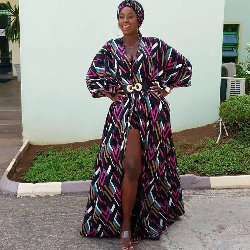 Dashiki African Women's Dress Summer Chiffon Bat Sleeve Digital Print Beach Sundress Holiday Loose African Clothes 2 Piece Set
Dashiki African Women's Dress Summer Chiffon Bat Sleeve Digital Print Beach Sundress Holiday Loose African Clothes 2 Piece Set
