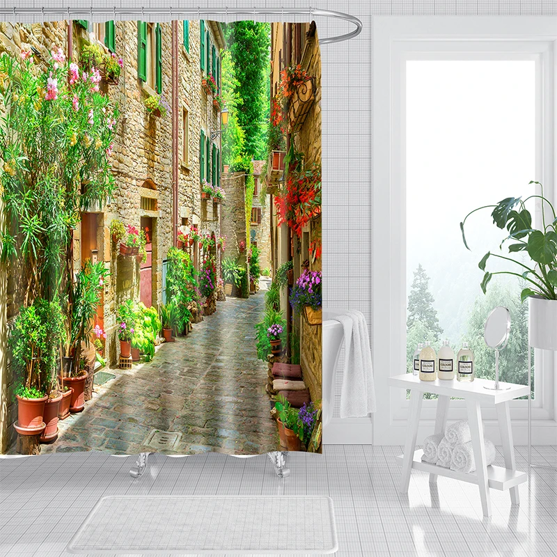 Beautiful Retro Street 3D Landscape Waterproof Shower Curtain Polyester Bathroom Curtain Home Decor Curtain 200x180cm
Beautiful Retro Street 3D Landscape Waterproof Shower Curtain Polyester Bathroom Curtain Home Decor Curtain 200x180cm