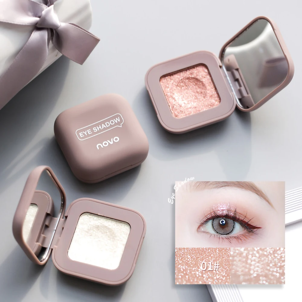 Novo Strong Stickiness Eye Ehadow High Gloss Polarized Glitter Hottest Single Eyeshadow Palette Carry Easily Cosmetics Makeup
Novo Strong Stickiness Eye Ehadow High Gloss Polarized Glitter Hottest Single Eyeshadow Palette Carry Easily Cosmetics Makeup