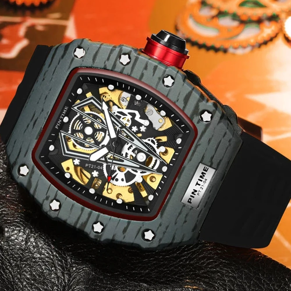 2021 New Top Brand Men Watches Waterproof Dive Hollow Mechanical Mens Watch Luxury Automatic Date Tourbillon High Quality Clocks
2021 New Top Brand Men Watches Waterproof Dive Hollow Mechanical Mens Watch Luxury Automatic Date Tourbillon High Quality Clocks