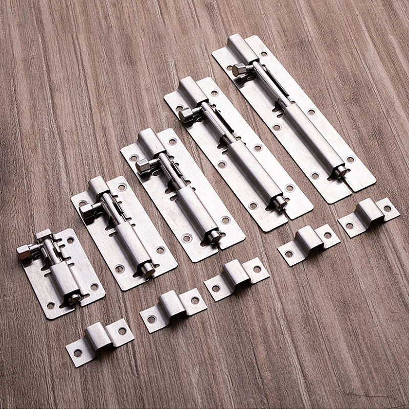 1Pc 3/4/5 Inch Home Silver Stainless Steel Door Latch Sliding Lock Barrel Bolt Latch Hasp Staple Gate Safety Lock Anti-theft
1Pc 3/4/5 Inch Home Silver Stainless Steel Door Latch Sliding Lock Barrel Bolt Latch Hasp Staple Gate Safety Lock Anti-theft