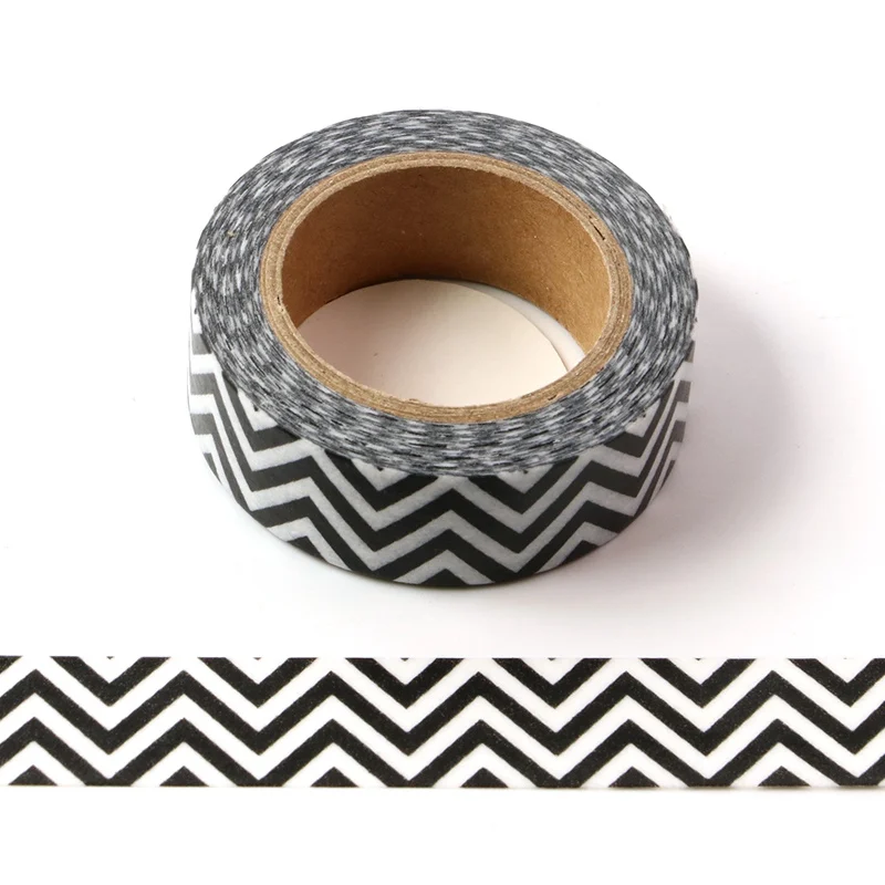 10M Decorative Black and White Zig Zag Washi Tape DIY Scrapbooking Sticker Label Japanese Masking tape School Office Supply 
10M Decorative Black and White Zig Zag Washi Tape DIY Scrapbooking Sticker Label Japanese Masking tape School Office Supply
