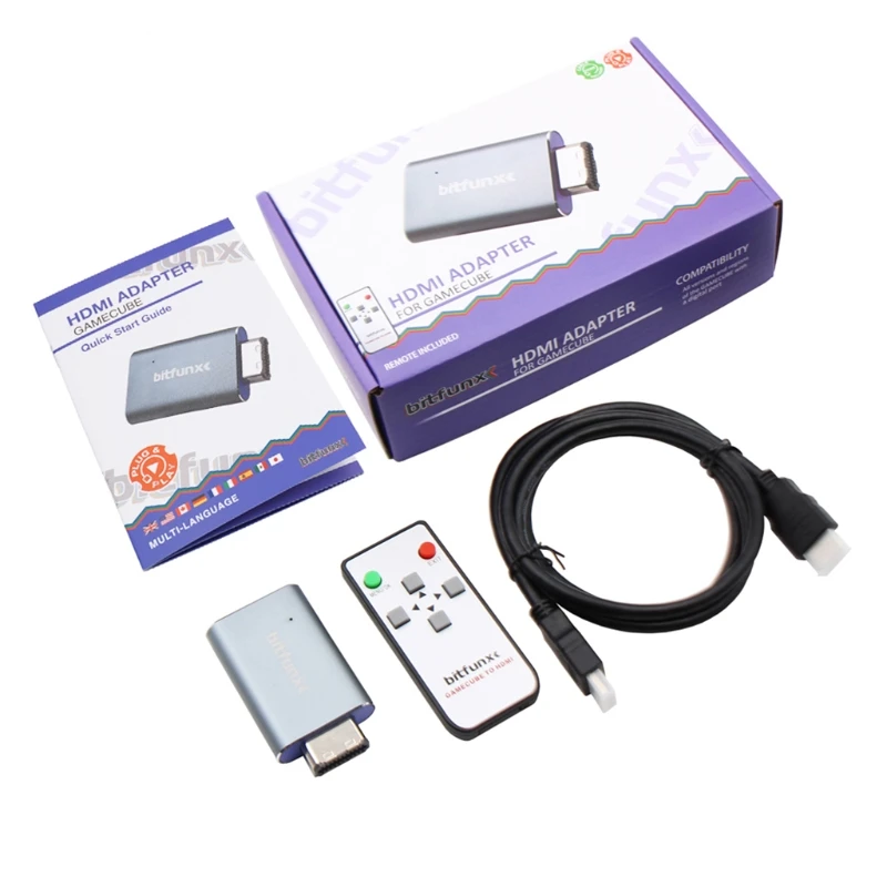 NGC HDMI Converter HDMI Line Doubler Adapter Digital to HDMI GC2HDMI for Ninten-do Game-cube NGC
NGC HDMI Converter HDMI Line Doubler Adapter Digital to HDMI GC2HDMI for Ninten-do Game-cube NGC