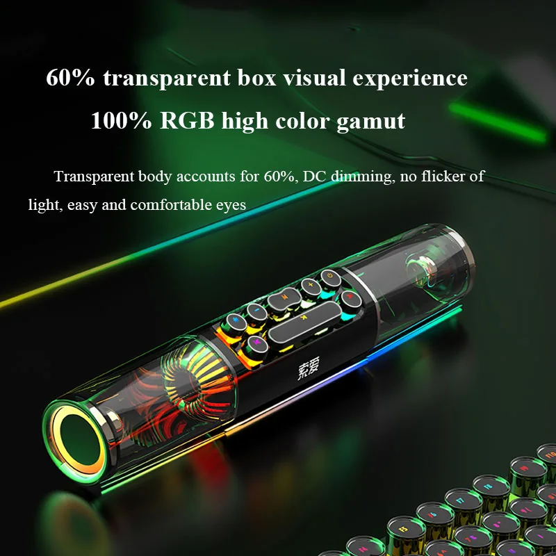 Мощная bluetooth-Колонка SOAIY SH19, игровая Колонка RGB, беспроводная басовая колонка, сабвуфер, 3D объемная звуковая панель, компьютерная колонка
Мощная bluetooth-Колонка SOAIY SH19, игровая Колонка RGB, беспроводная басовая колонка, сабвуфер, 3D объемная звуковая панель, компьютерная колонка