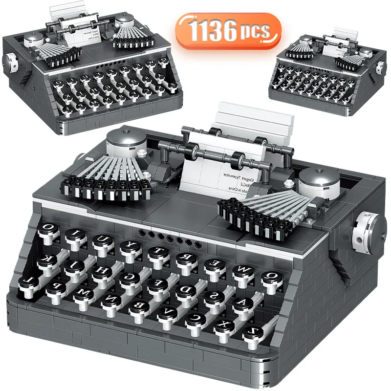 1136pcs Mini Technical Retro Typewriter Dot Matrix Keyboard Printer Building Blocks Classic Bricks Educational Toys For Kid Gift
1136pcs Mini Technical Retro Typewriter Dot Matrix Keyboard Printer Building Blocks Classic Bricks Educational Toys For Kid Gift