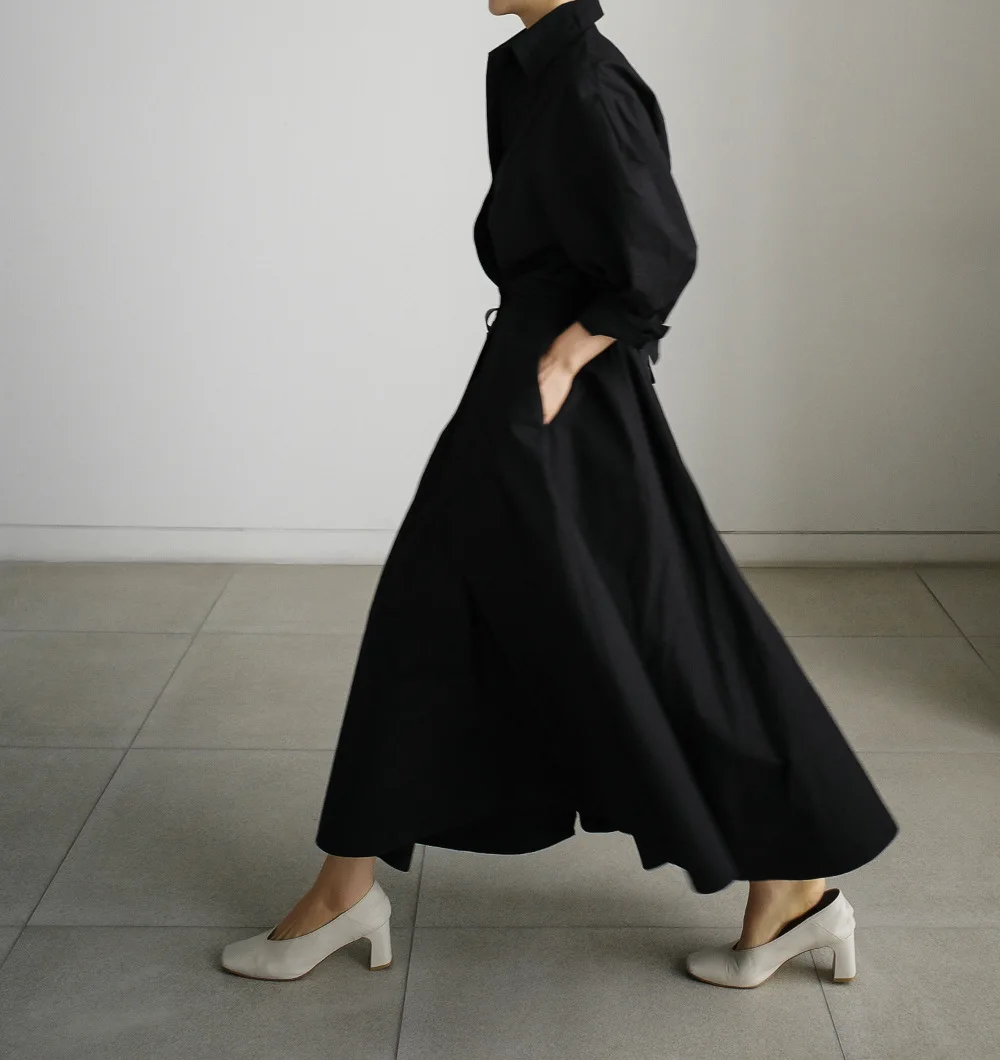Fashion Lapel Neck Long Sleeve Sundress Elegant Women Autumn Long Shirt Dress Oversized Solid OL Vestidos Robe Femme
Fashion Lapel Neck Long Sleeve Sundress Elegant Women Autumn Long Shirt Dress Oversized Solid OL Vestidos Robe Femme
