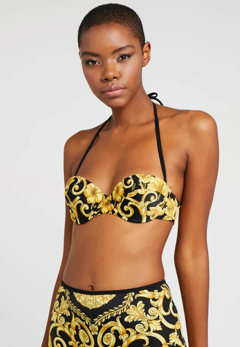 The new women's summer 2021 yellow printing style swimsuit fission pants beach resort swimming suits
The new women's summer 2021 yellow printing style swimsuit fission pants beach resort swimming suits