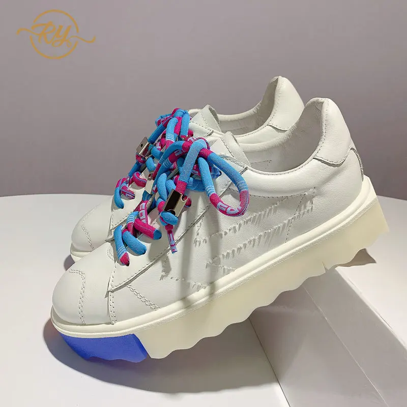 RY-RELAA European women's shoes Genuine Leather sneakers women 2021 Summer new style fashion white shoes ins platform shoes tide
RY-RELAA European women's shoes Genuine Leather sneakers women 2021 Summer new style fashion white shoes ins platform shoes tide