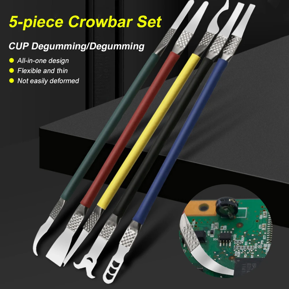 Cell Phone Maintain Tool Kit Disassemble Blade Metal Crowbar Dismantle Glue Knife CPU/SSD/BGA/IC Chip Rework Processor Tools
Cell Phone Maintain Tool Kit Disassemble Blade Metal Crowbar Dismantle Glue Knife CPU/SSD/BGA/IC Chip Rework Processor Tools