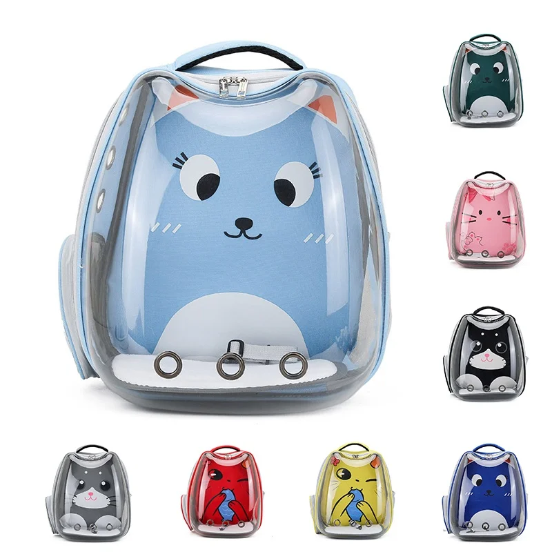 Cat Face Cat Bag Breathable Portable Pet Carrier Bag Outdoor Travel Backpack for Cat and Dog Transparent Space Pet Backpack
Cat Face Cat Bag Breathable Portable Pet Carrier Bag Outdoor Travel Backpack for Cat and Dog Transparent Space Pet Backpack