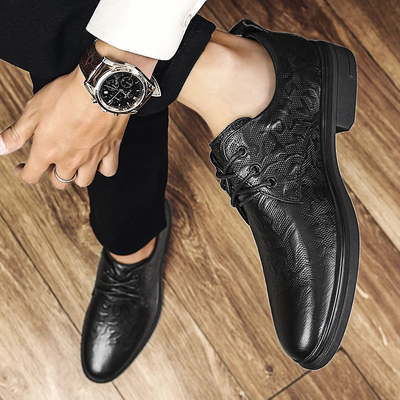 Business Shoes Men Zapatos De Cuero Para Hombre Casual Leather Shoes For Men Pure Formal Mens Lather Leisure Flat Fashion
Business Shoes Men Zapatos De Cuero Para Hombre Casual Leather Shoes For Men Pure Formal Mens Lather Leisure Flat Fashion