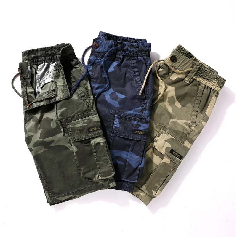 2021 New Summer Solid Color Cotton Overalls Shorts Men's Straight Camouflage Five-point Pants Plus Size Casual Pants
2021 New Summer Solid Color Cotton Overalls Shorts Men's Straight Camouflage Five-point Pants Plus Size Casual Pants