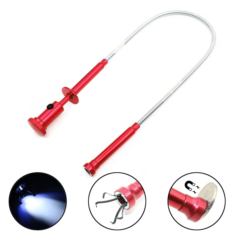 Flexible Claw Pick Up Tool Magnetic LED Light Fingers Grab Spring Red/Blue For HomeToilet Gadget Sewer Cleaning Pickup Tools
Flexible Claw Pick Up Tool Magnetic LED Light Fingers Grab Spring Red/Blue For HomeToilet Gadget Sewer Cleaning Pickup Tools