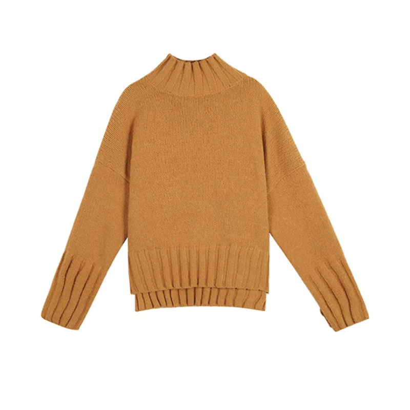 2021 New Autumn and Winter Red Loose Long Sleeve Women's Turtleneck Korean Fashion Sweet Split Solid Sweaters Pullover 11860
2021 New Autumn and Winter Red Loose Long Sleeve Women's Turtleneck Korean Fashion Sweet Split Solid Sweaters Pullover 11860