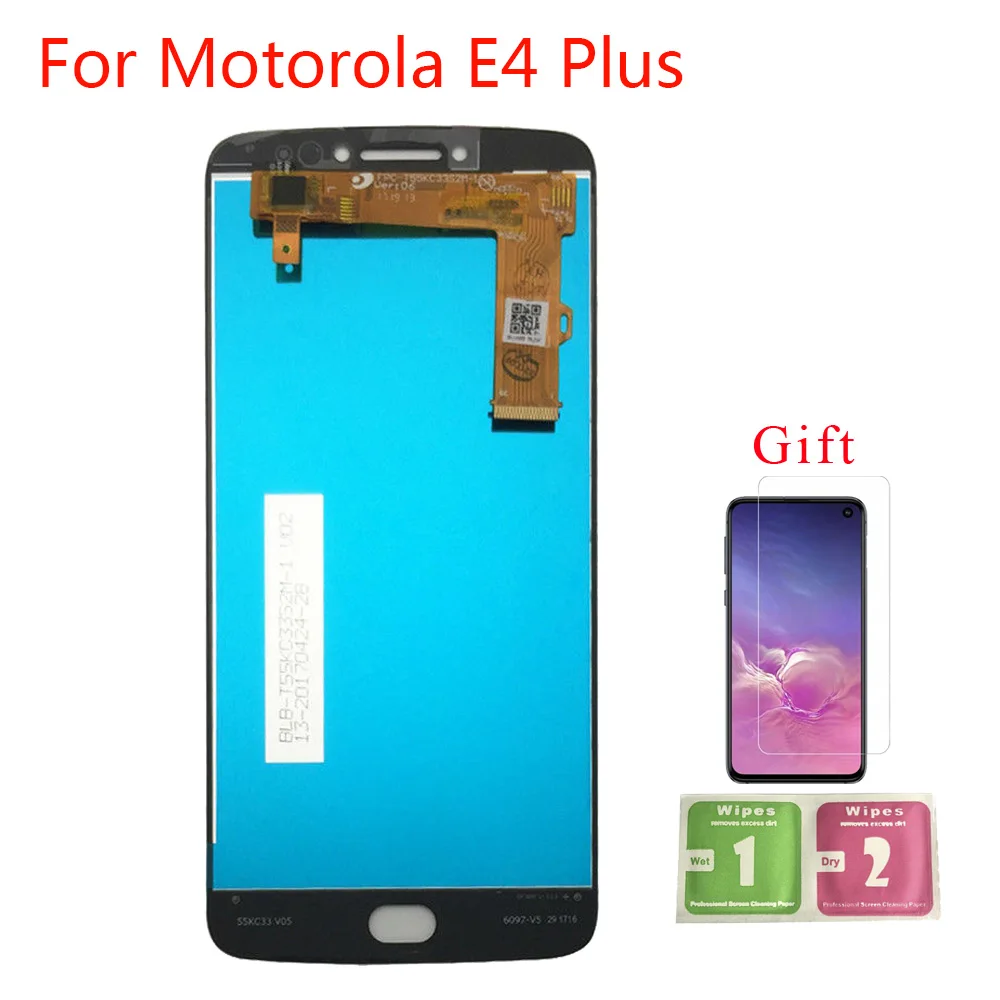 Фото ЖК-дисплей для Motorola Moto E4 Plus XT1773 XT1770 XT1771 XT1772 сенсорный экран дигитайзер Сенсорное