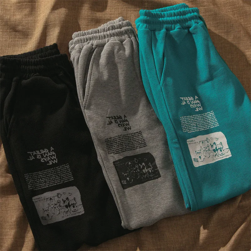 Korean Streetwear Sweatpants Vintage Japanese Preppy Style High Waist Pants Autumn Winter High Street Letter Print Harem Pants
Korean Streetwear Sweatpants Vintage Japanese Preppy Style High Waist Pants Autumn Winter High Street Letter Print Harem Pants