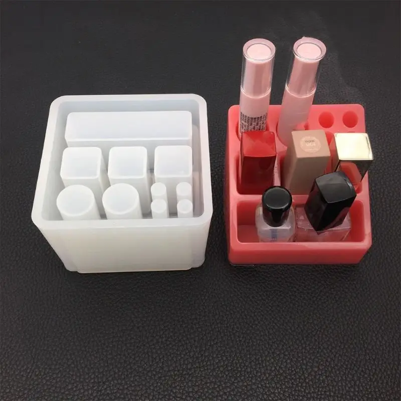 DIY Crystal Epoxy Round Square Plaid Lipstick Storage Box Making Silicone Mold 517F
DIY Crystal Epoxy Round Square Plaid Lipstick Storage Box Making Silicone Mold 517F