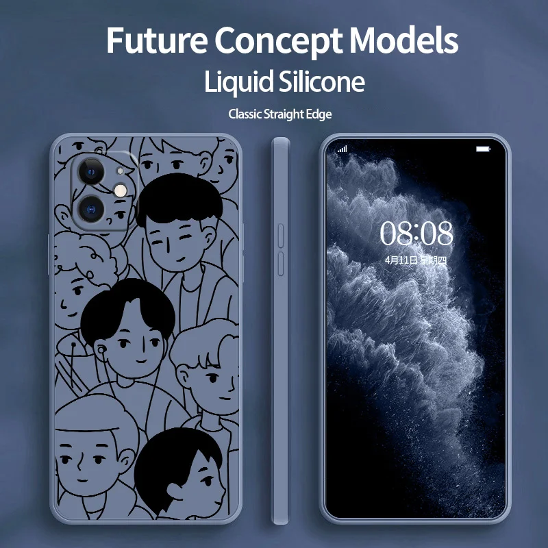 Personality Boy Phone Case For iPhone 12 11 Pro Max X XS XR XSMAX SE2020 8 8Plus 7 7Plus 6 6S Plus Liquid Silicone Cover
Personality Boy Phone Case For iPhone 12 11 Pro Max X XS XR XSMAX SE2020 8 8Plus 7 7Plus 6 6S Plus Liquid Silicone Cover