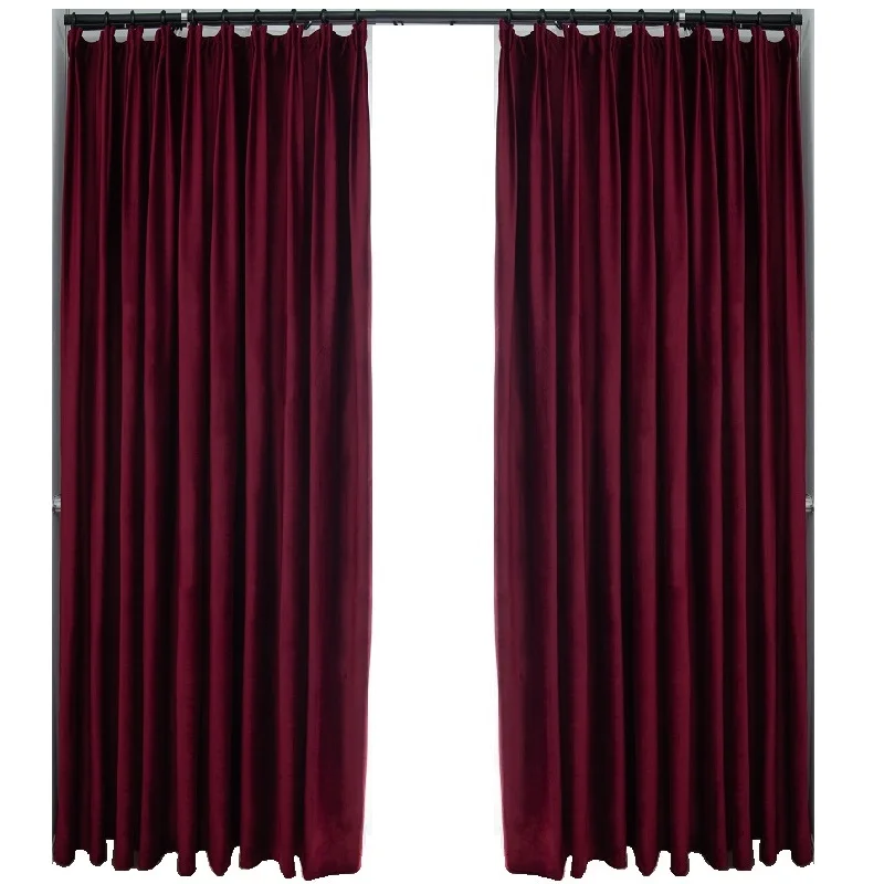 Customized light luxury royal silk velvet retro wine red curtains American simple Nordic modern thick shading velvet curtains
Customized light luxury royal silk velvet retro wine red curtains American simple Nordic modern thick shading velvet curtains