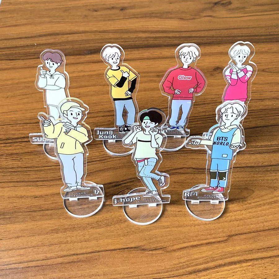 Kpop Wholesale Bangtan Boys World Q Version Cartoon Transparent PVC Acrylic Stand Transparent Figures Standing Desktop Small
Kpop Wholesale Bangtan Boys World Q Version Cartoon Transparent PVC Acrylic Stand Transparent Figures Standing Desktop Small