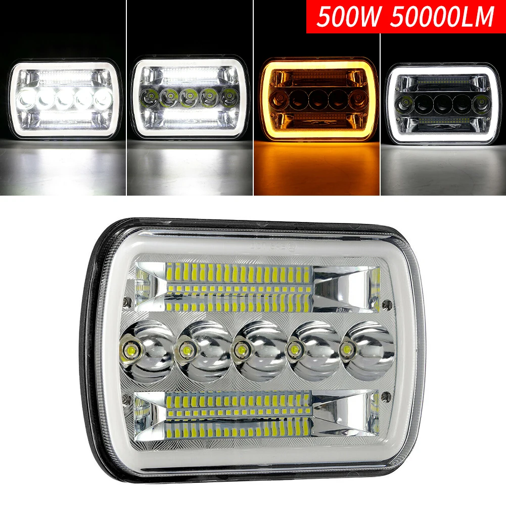 7x6 inch LED Headlights Square Led Headlamp with DRL Retangular Beam with Jeep Wrangler
7x6 inch LED Headlights Square Led Headlamp with DRL Retangular Beam with Jeep Wrangler