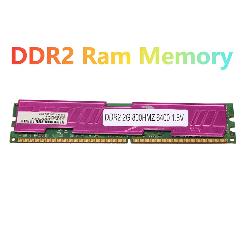 2GB DDR2 Ram Memory 800Mhz PC2 6400 240 Pins 1.8V DIMM With Cooling Vest For AMD Desktop Memory Ram
2GB DDR2 Ram Memory 800Mhz PC2 6400 240 Pins 1.8V DIMM With Cooling Vest For AMD Desktop Memory Ram