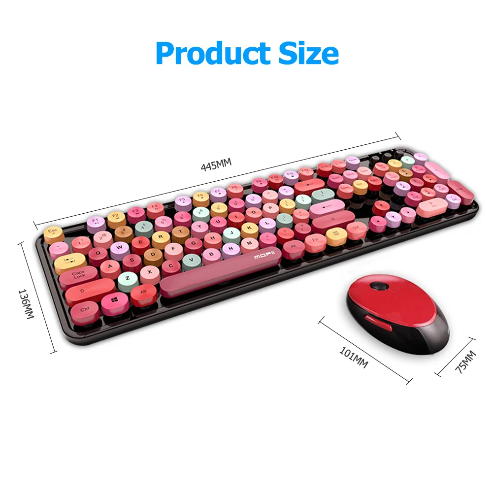 Wireless Keyboard Mouse Combos USB Receiver 1600DPI Office Optical Mice for MOFii Household Computer Accessories
Wireless Keyboard Mouse Combos USB Receiver 1600DPI Office Optical Mice for MOFii Household Computer Accessories