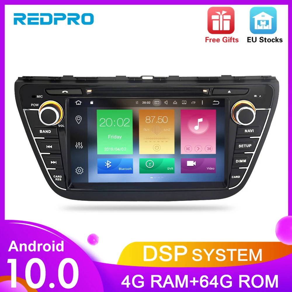 Android 9 0 автомобильный Радио DVD стерео для Suzuki SX4 S Cross 2014 2015 2016 аудио GPS мультимедиа