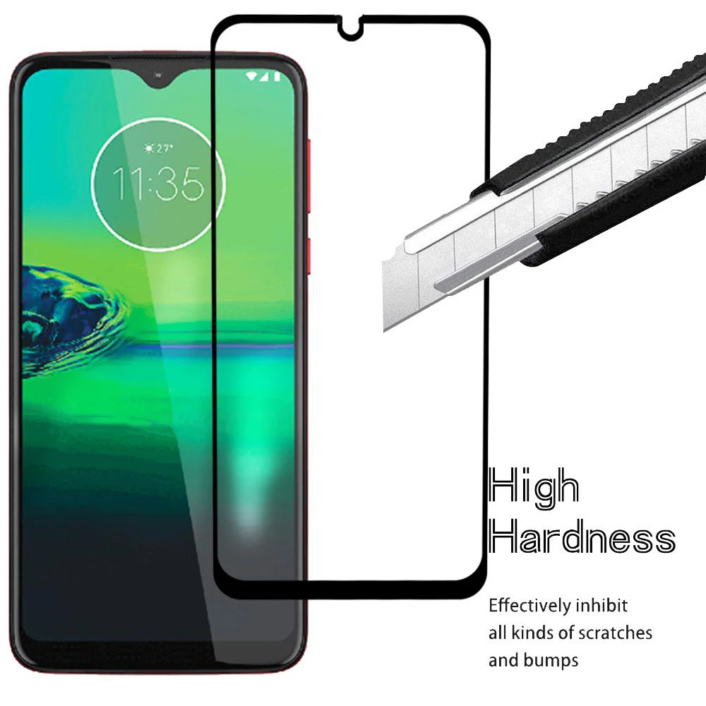 Защитный экран из закаленного стекла с полным покрытием для Moto G8 Play/One Macro/G8 Plus
Защитный экран из закаленного стекла с полным покрытием для Moto G8 Play/One Macro/G8 Plus
