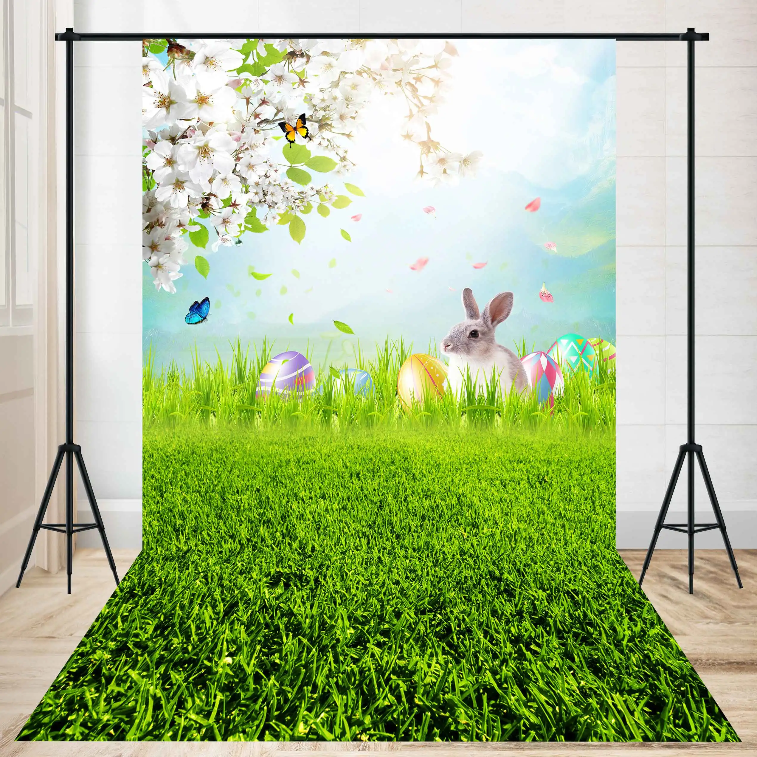 Party Backgrounds Spring Easter Day Flowers Blue Sky Baby Backdrop Outdoor Rabbit Eggs Butterfly Grass Child Photo Photography
Party Backgrounds Spring Easter Day Flowers Blue Sky Baby Backdrop Outdoor Rabbit Eggs Butterfly Grass Child Photo Photography