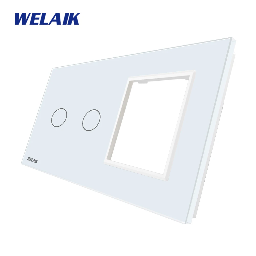 WELAIK EU Touch-Switch DIY-Parts-Glass-Panel Only-Wall-Light Switch-Crystal Glass-Panel Square-hole A2928W/B1
WELAIK EU Touch-Switch DIY-Parts-Glass-Panel Only-Wall-Light Switch-Crystal Glass-Panel Square-hole A2928W/B1