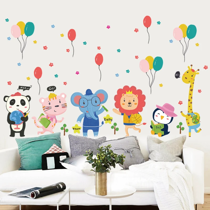 Cartoon Animals Paradise Wall Stickers TV Sofa Background Home Decor Childrens Room Decoration Toy Bedroom Poster Self-Adhesive
Cartoon Animals Paradise Wall Stickers TV Sofa Background Home Decor Childrens Room Decoration Toy Bedroom Poster Self-Adhesive