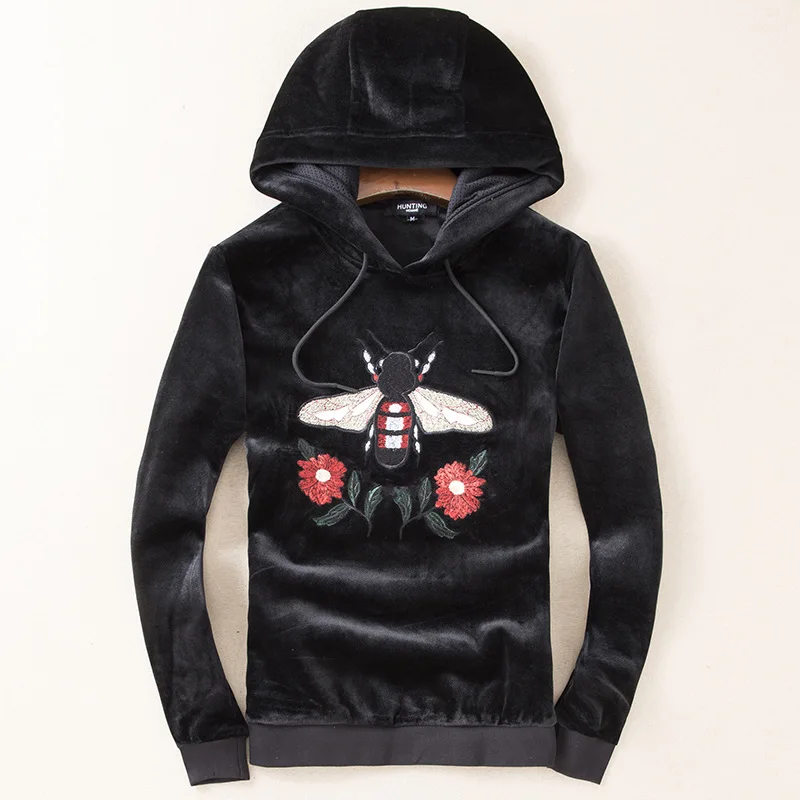 New 19 luxury High Men Classic Bee Flowers Hoodies Hoody hooded Sweatshirts velvet Cotton Drake Thicken Fleece pullover #N75
New 19 luxury High Men Classic Bee Flowers Hoodies Hoody hooded Sweatshirts velvet Cotton Drake Thicken Fleece pullover #N75