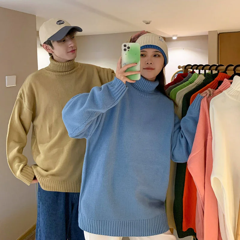 Мужская свободная однотонная водолазка свитер для пары универсальный топ унисекс новая женская одежда толстый теплый Высокий воротник рек...
Мужская свободная однотонная водолазка свитер для пары универсальный топ унисекс новая женская одежда толстый теплый Высокий воротник рек...