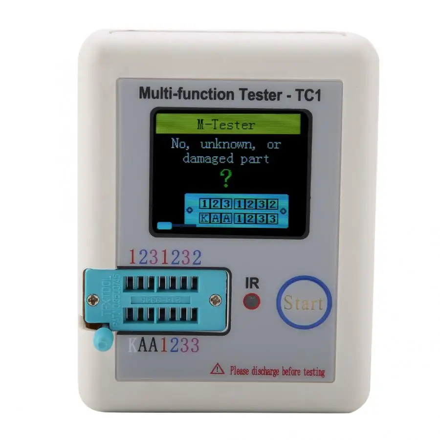 1.8inch TFT Transistor Meter Multifunctional TFT Backlight Transistor for Diode Triode Capacitor Resistor Transistor
1.8inch TFT Transistor Meter Multifunctional TFT Backlight Transistor for Diode Triode Capacitor Resistor Transistor