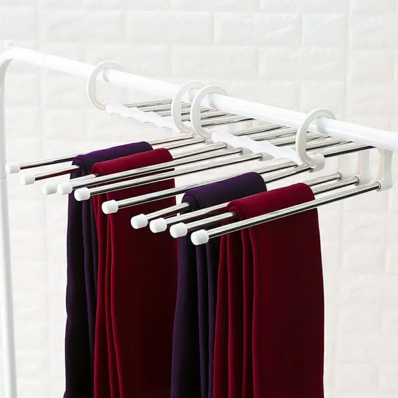 Multi-functional 5 in 1 Trouser Storage Rack Adjustable Pants Tie Storage Shelf Closet Organizer Stainless Steel Clothes Hanger
Multi-functional 5 in 1 Trouser Storage Rack Adjustable Pants Tie Storage Shelf Closet Organizer Stainless Steel Clothes Hanger