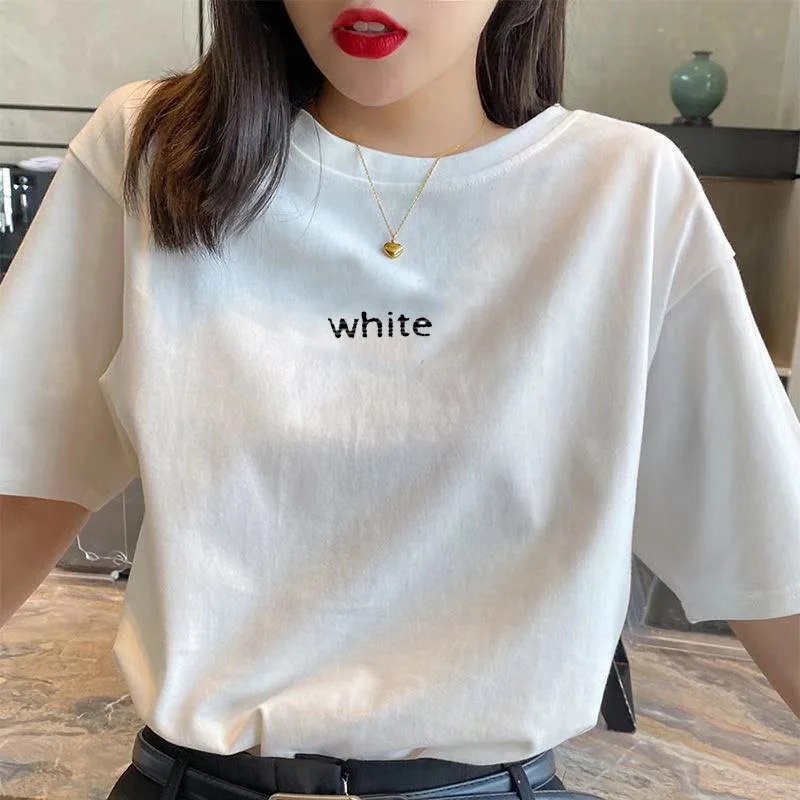 Pure cotton short-sleeved T-shirt women 2022 summer Korean style Vintage Chic student lazy style white all-match blouse
Pure cotton short-sleeved T-shirt women 2022 summer Korean style Vintage Chic student lazy style white all-match blouse