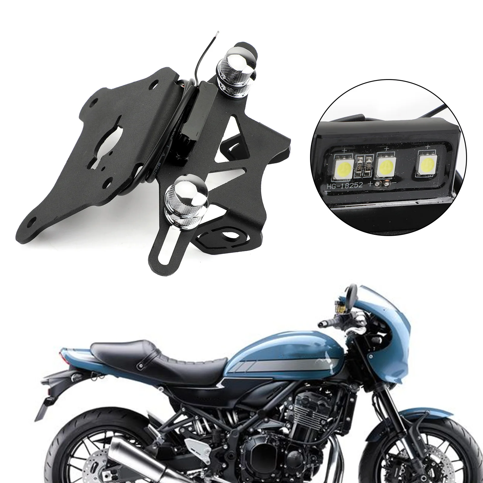 Topteng For Kawasaki Z900RS 2018 2019 CNC Motorcycle LED License Plate Bracket Holder Aluminum Alloy Motor Accessories
Topteng For Kawasaki Z900RS 2018 2019 CNC Motorcycle LED License Plate Bracket Holder Aluminum Alloy Motor Accessories