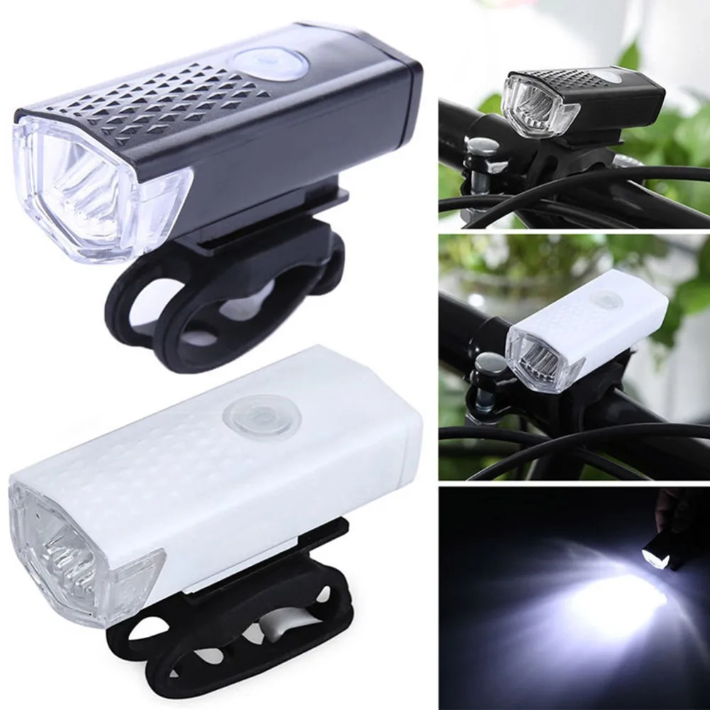 Rechargeable USB LED Bicycle Bike Flashlight Lamp MTB Front Cycling Light Headlight Headlamp Accessories | Спорт и