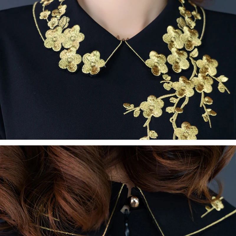 2021 New Spring Autumn Casual Midi Dresses Black Floral Embroidery Vintage Plus Size Elegant Long Sleeve Party One Piece Dress
2021 New Spring Autumn Casual Midi Dresses Black Floral Embroidery Vintage Plus Size Elegant Long Sleeve Party One Piece Dress
