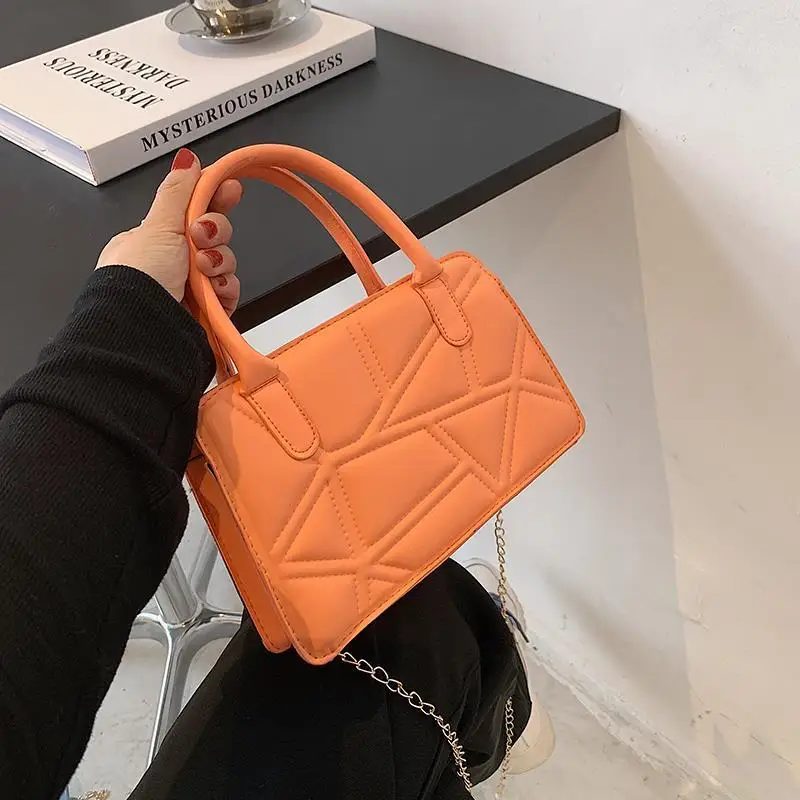 Women'S Small Purple Orange Handbag Square Yellow Green Top Handle Bags 2021 Trend Ladies Cute Mini Shoulder Bag With Chain
Women'S Small Purple Orange Handbag Square Yellow Green Top Handle Bags 2021 Trend Ladies Cute Mini Shoulder Bag With Chain
