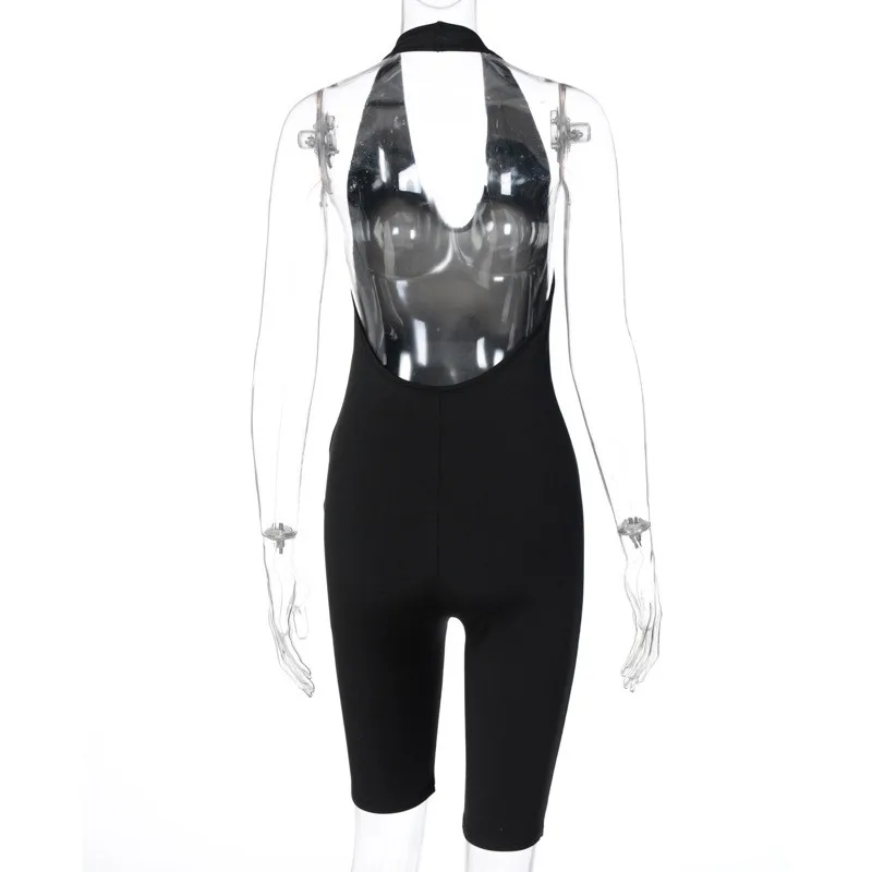 CHRONSTYLE Off Shoulder Backless Halter Rompers 2021 Women Deep V-neck Sleeveless Bodycon Casual Playsuits Biker Shorts Jumpsuit
CHRONSTYLE Off Shoulder Backless Halter Rompers 2021 Women Deep V-neck Sleeveless Bodycon Casual Playsuits Biker Shorts Jumpsuit