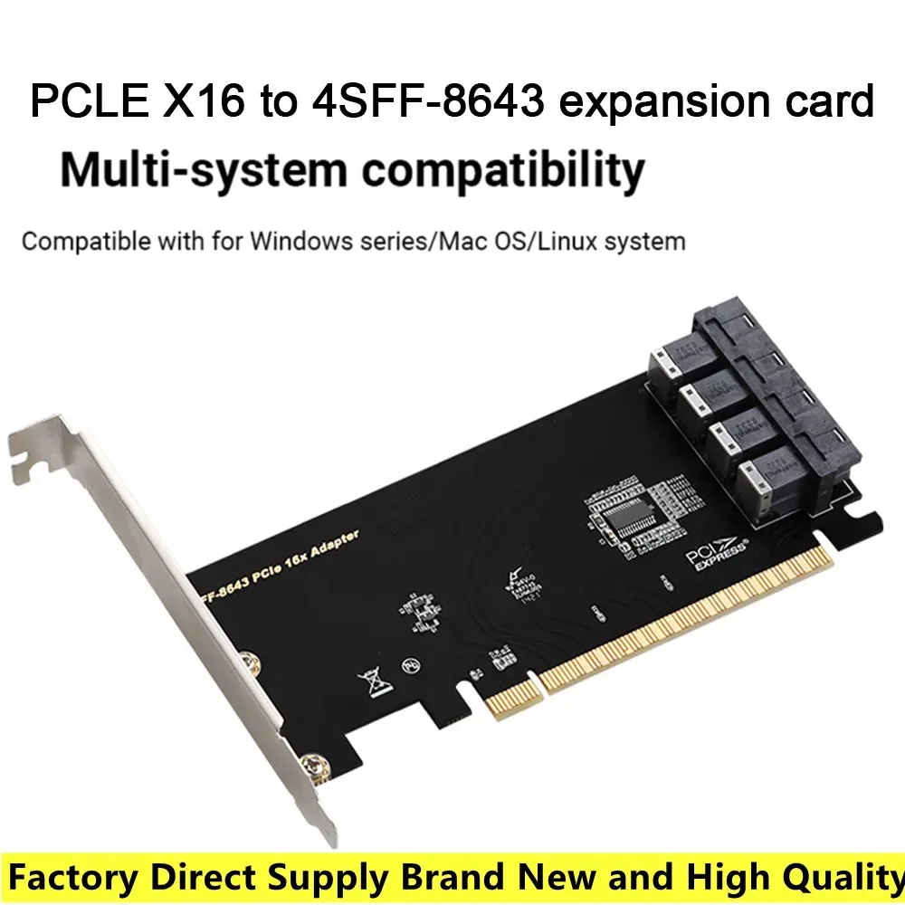 Совершенно новая карта расширения PCIE X16 для Φ, 2,5 дюйма, U.2 PCIe NVMe SSD конвертер, жесткий диск, адаптер, карта, компьютер, ПК
Совершенно новая карта расширения PCIE X16 для Φ, 2,5 дюйма, U.2 PCIe NVMe SSD конвертер, жесткий диск, адаптер, карта, компьютер, ПК