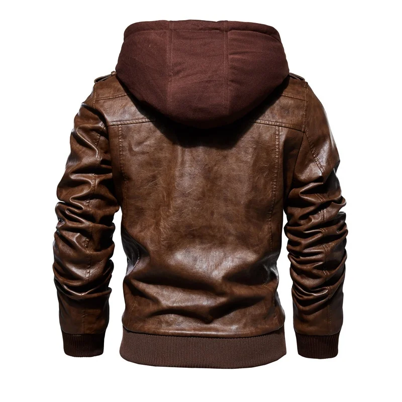 Vintage Jacket Bomber Men Winter Jacket Thick Coat Fashion Zipper Coat Faux Leather Jacket Men Fur Lined Warm Coat Men Brown
Vintage Jacket Bomber Men Winter Jacket Thick Coat Fashion Zipper Coat Faux Leather Jacket Men Fur Lined Warm Coat Men Brown