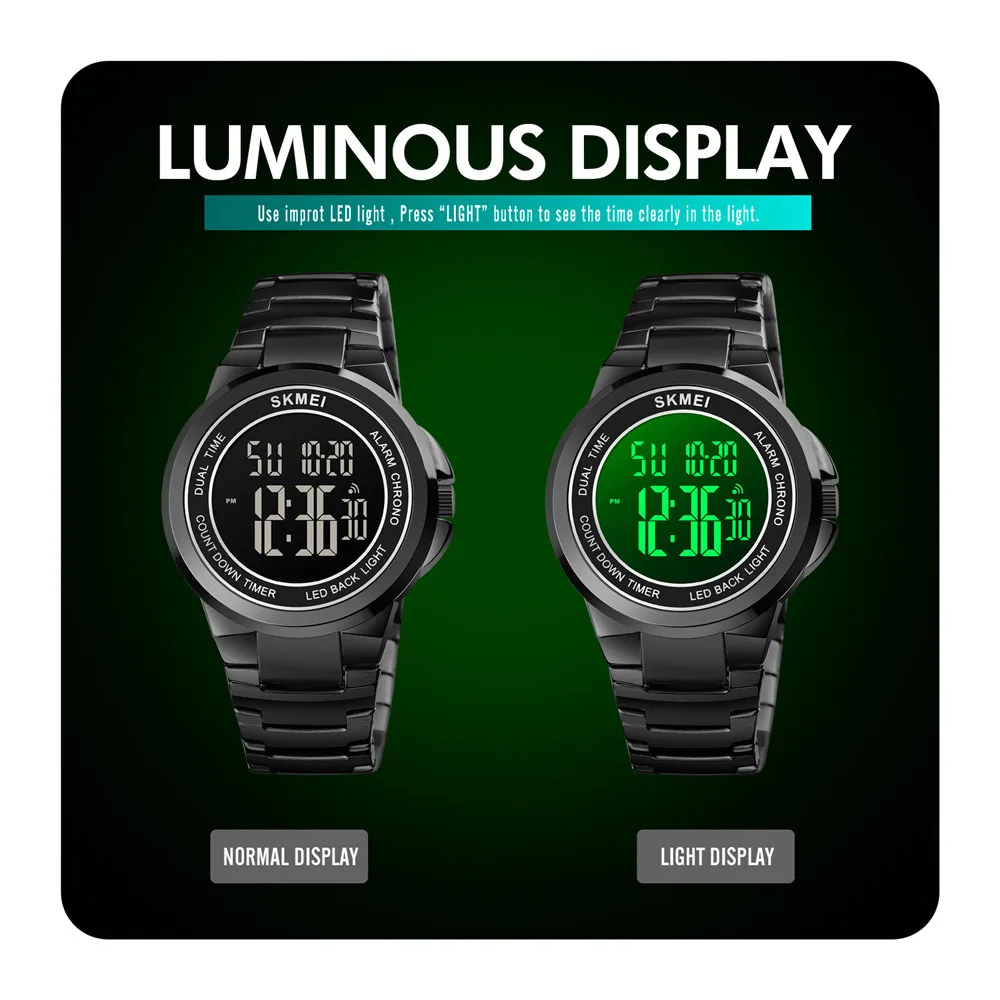 Top Brand Luxury Watch Men Sports Watches Stainless Steel Chronograph Waterproof Male Wristwatch SKMEI Clock Relojes Para hombre
Top Brand Luxury Watch Men Sports Watches Stainless Steel Chronograph Waterproof Male Wristwatch SKMEI Clock Relojes Para hombre