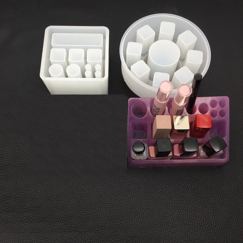 2 Pieces of Silicone Mold Lipstick Storage Rack Epoxy Resin Mold DIY Craft Resin Art Mold for Lipstick Storage Box
2 Pieces of Silicone Mold Lipstick Storage Rack Epoxy Resin Mold DIY Craft Resin Art Mold for Lipstick Storage Box