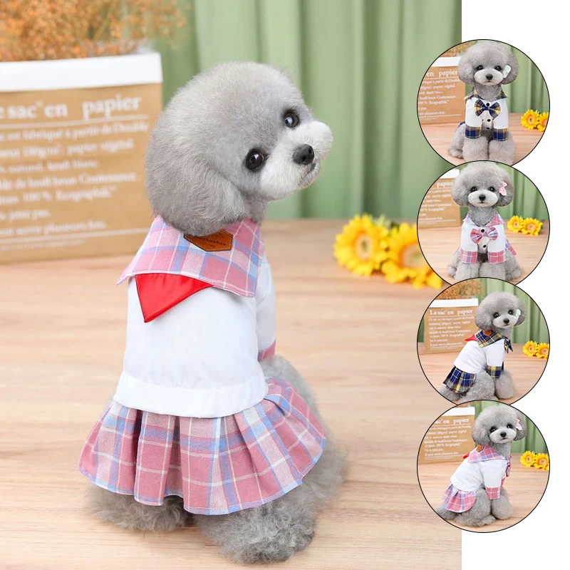 Sweet Cute Pet Dog Plaid Skirts Campus Style Pure Cotton Comfortable School Uniform Skirts Puppy Bow Skirts Pet Supplies
Sweet Cute Pet Dog Plaid Skirts Campus Style Pure Cotton Comfortable School Uniform Skirts Puppy Bow Skirts Pet Supplies